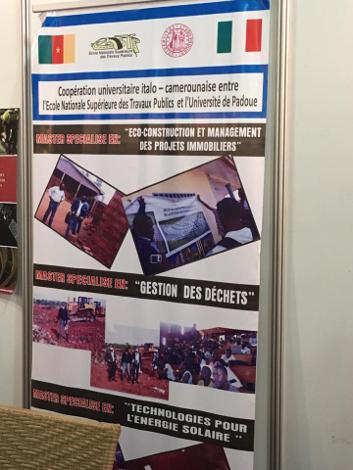 The Department ICEA at the Promote Conference, February 11th-19th, 2017, Palais des Congrès of Yaoundé. Among the scheduled conferences, that relative to the presentation of results of the professional Master financed by the European Community leading to the formation of 300 engineers for water sanitation in Cameroon, involved the ICEA Department.