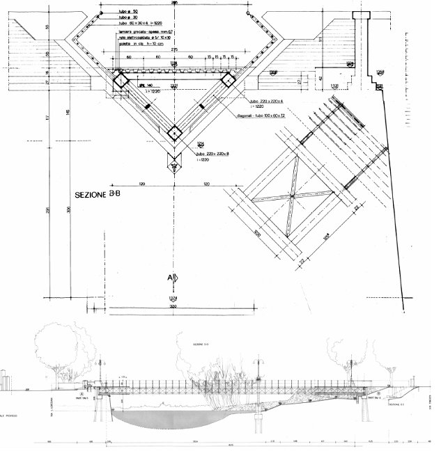 Progetto di un ponte pedonale sul Piovego